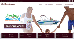 Desktop Screenshot of hurricaneboats.com